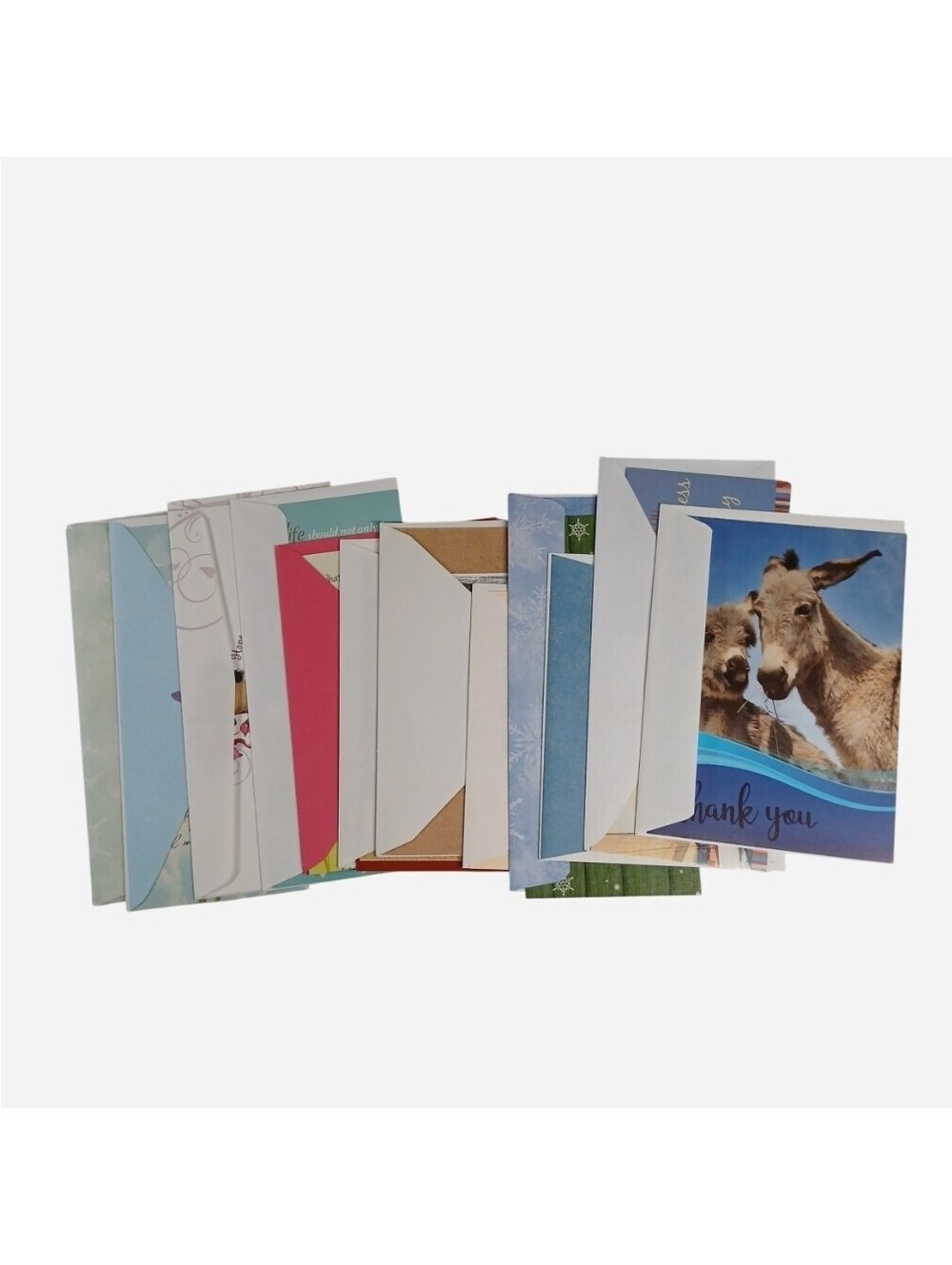 12 Count Assorted Greeting Cards Lot Mixed Note Cards Stationery Envelopes